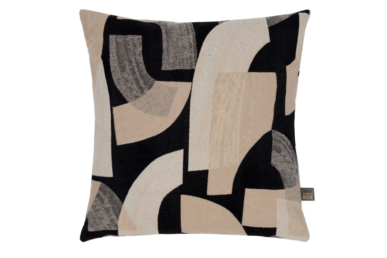 Vance Cushion | Black/Natural | 43 x 43 cm