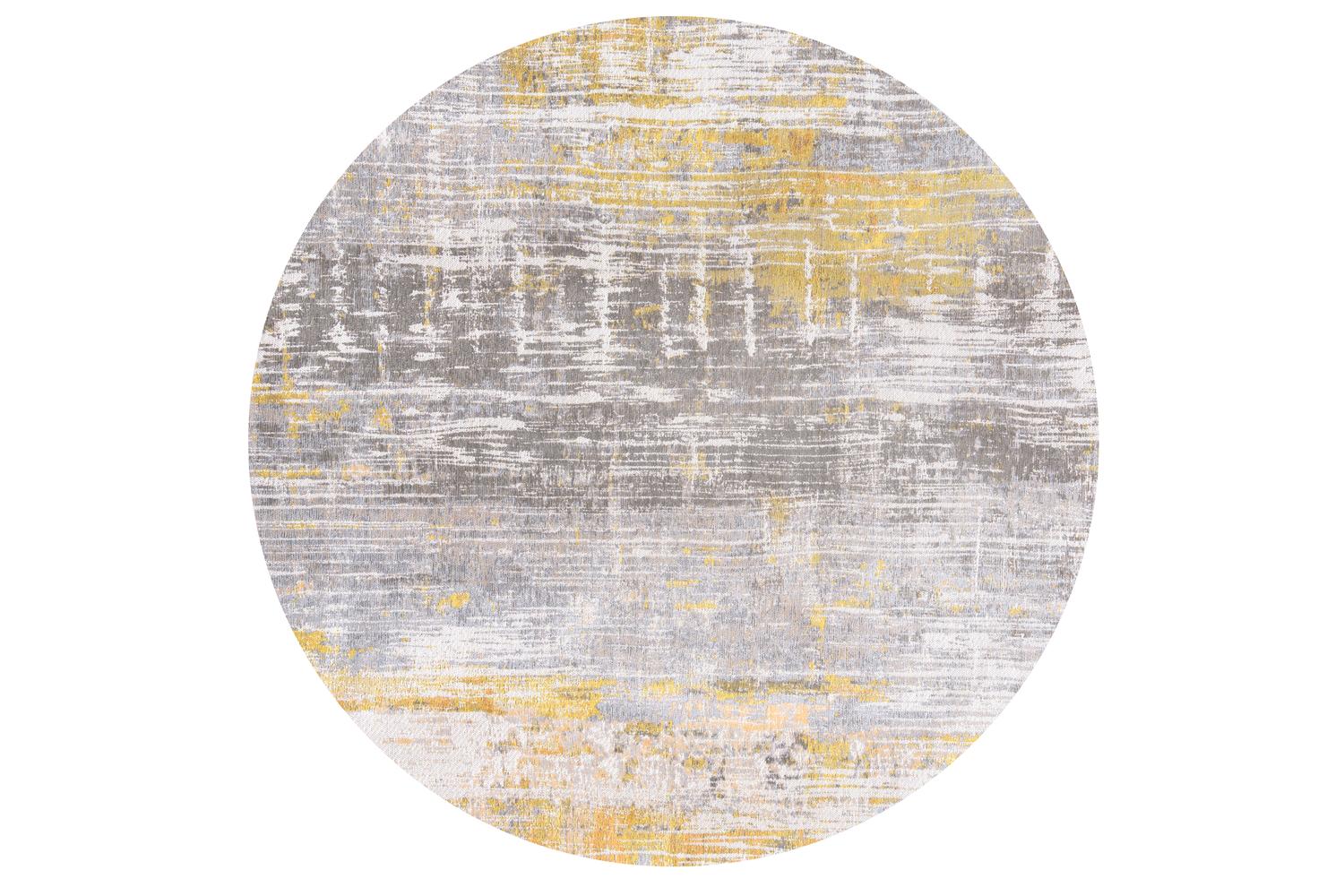 Louis De Poortere | Streaks | Indoor Eco Rug | Yellow | 240 x 240 cm
