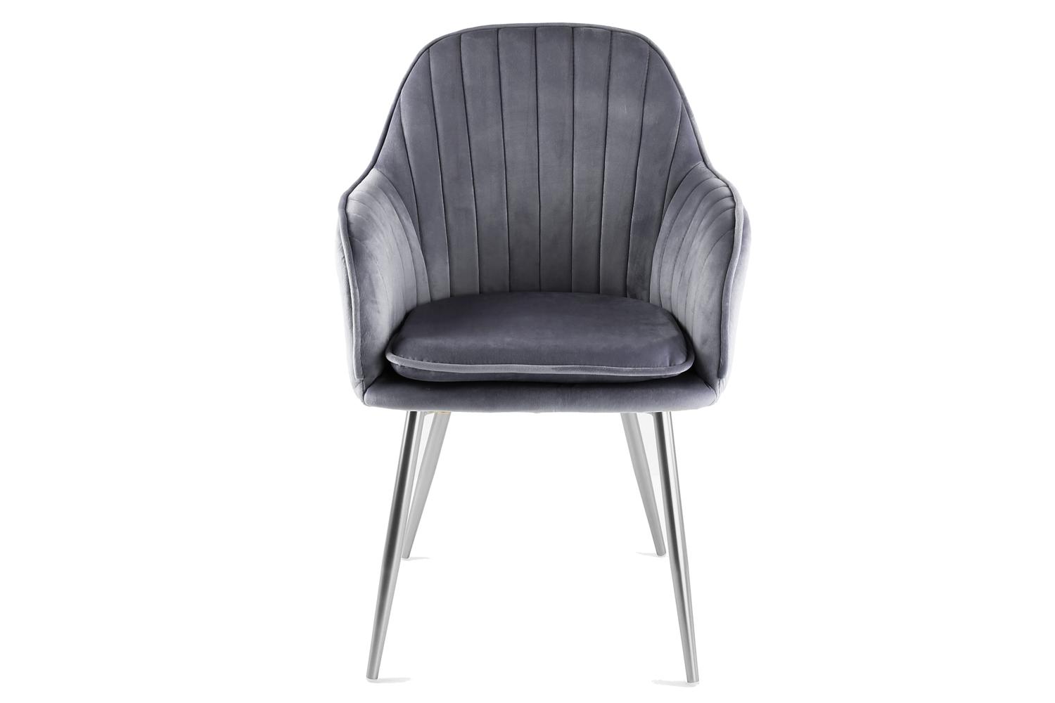 Genesis Muse Accent Chair | Velvet | Grey