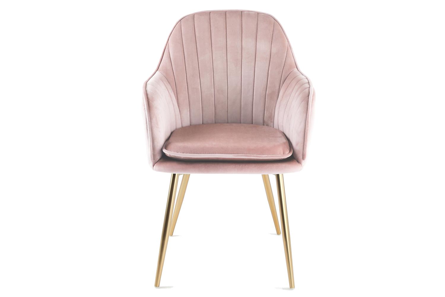Genesis Muse Accent Chair | Velvet | Silver Pink