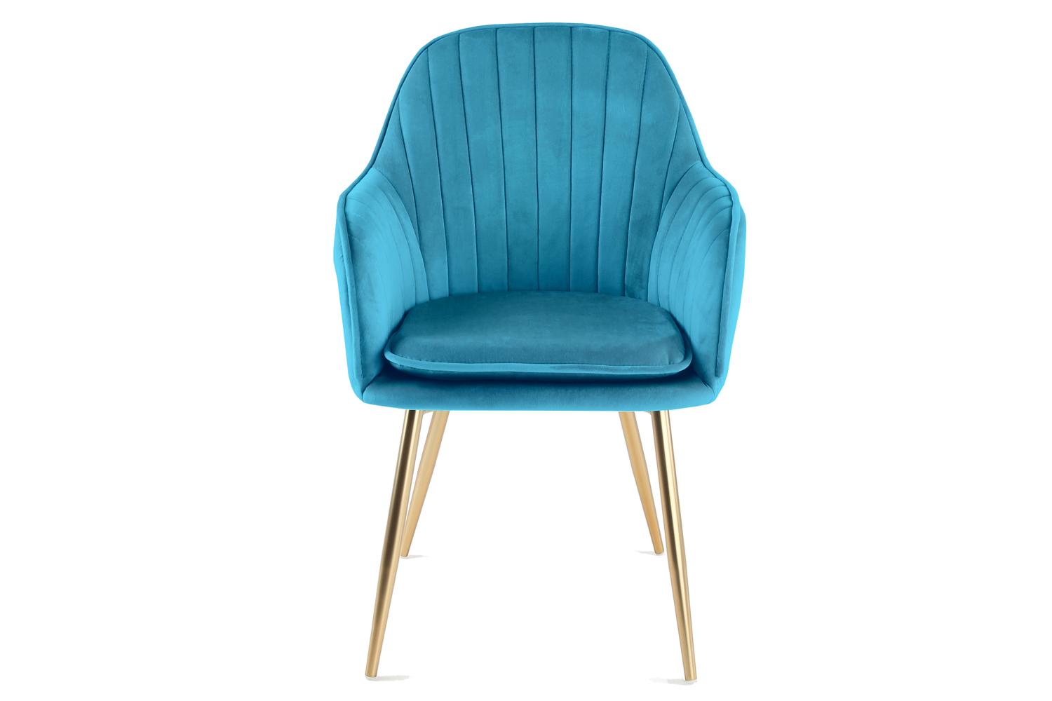 Genesis Muse Chair In Velvet Fabric X 2 - Teal