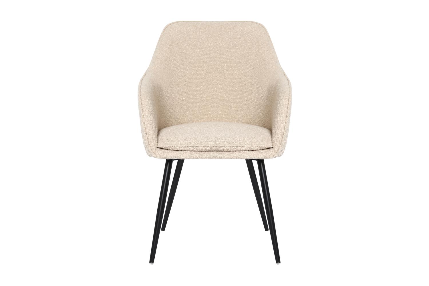 Genesis Muse Accent Chair | Boucle Fabric | Set of 2 | Cream