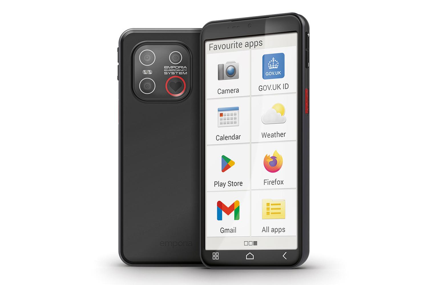 Emporia Smart.6lite Smartphone For Seniors | Black | 5.5 Inch Display | 64gb