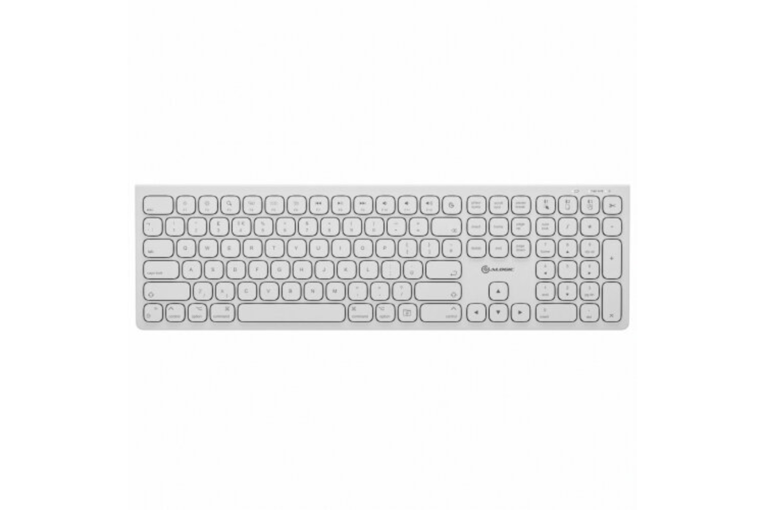 Alogic Echelon USB-C Rechargeable Wireless Keyboard for macOS | White