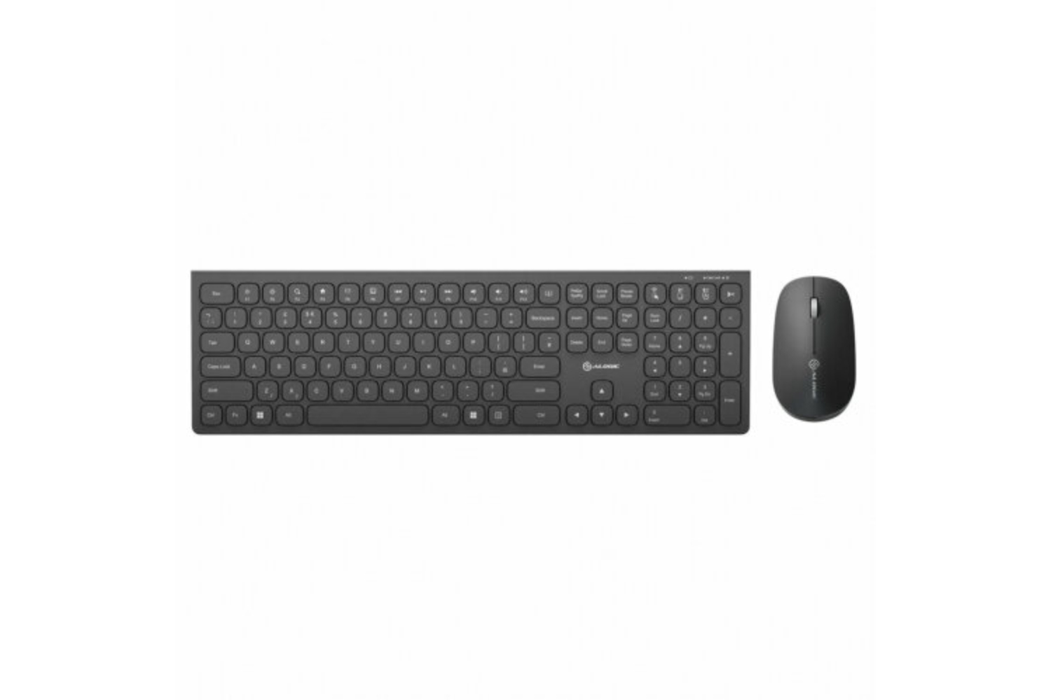 Alogic Echelon USB-C Rechargeable Wireless Mouse and Keyboard for Windows | Black