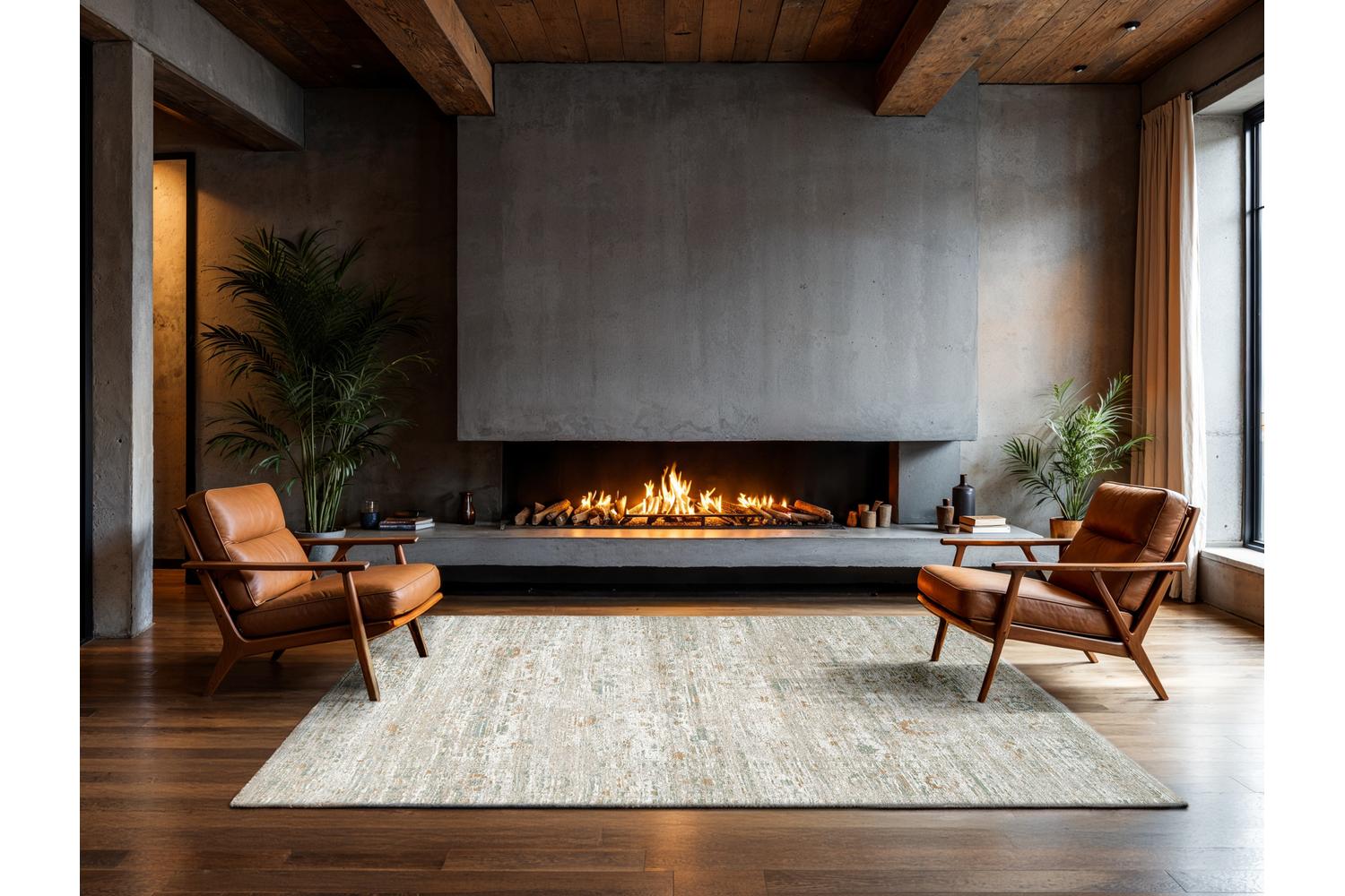 Louis De Poortere | Ushak Indoor Eco Rug | Beige | 140 x 200 cm