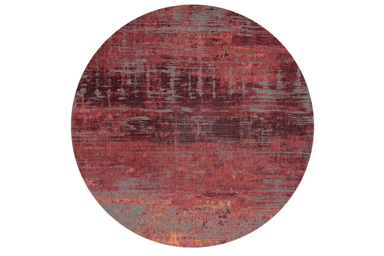 Louis De Poortere | Streaks | Indoor Eco Rug | Red | 240 x 240 cm