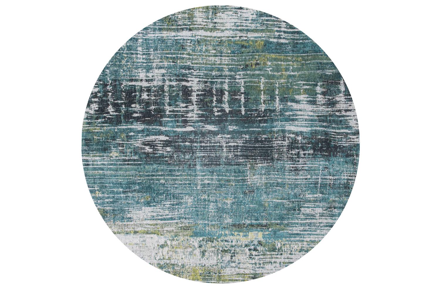 Louis De Poortere | Streaks | Indoor Eco Rug | Blue | 240 x 240 cm