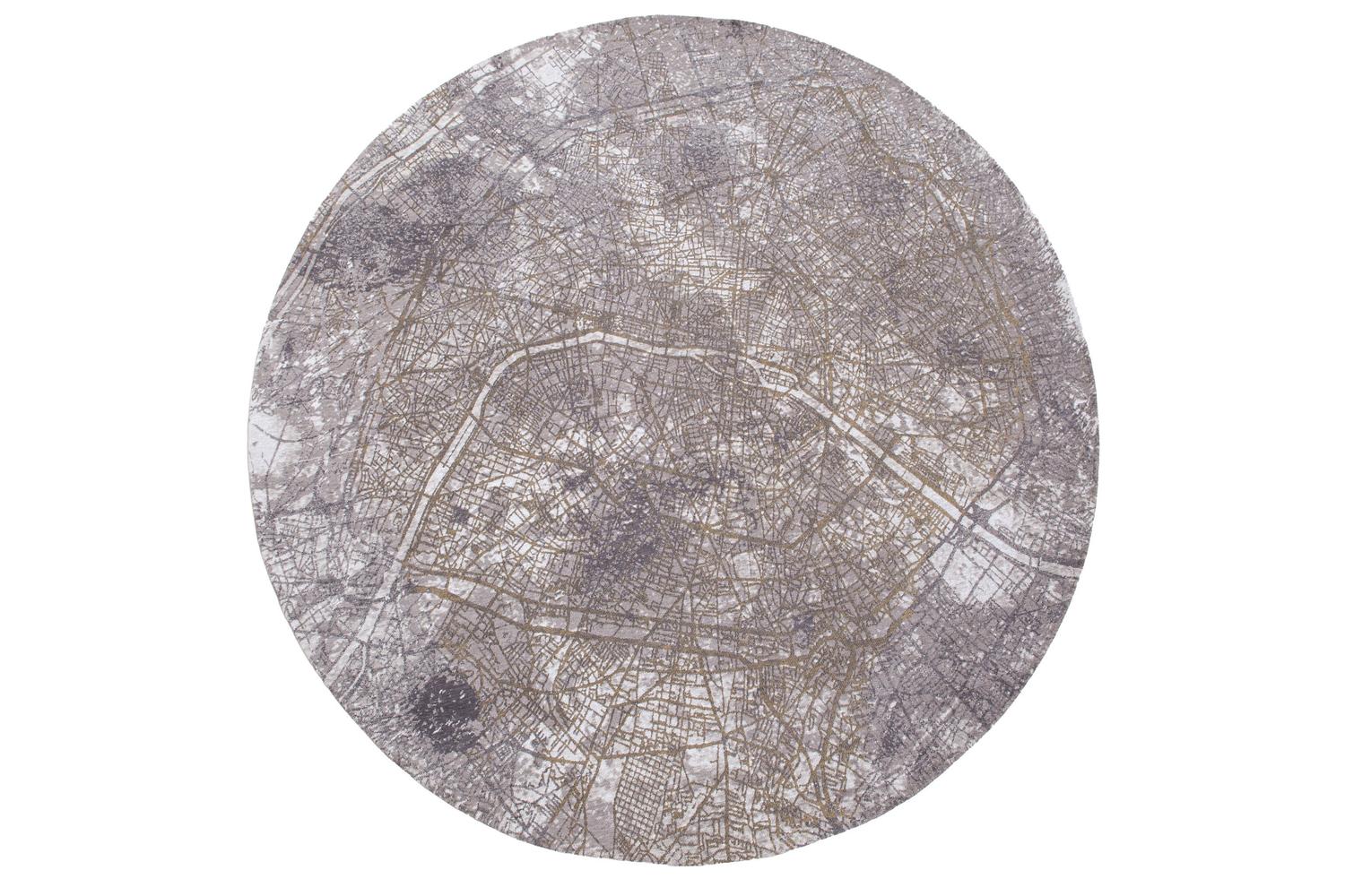 Louis De Poortere | Paris Space Trip Grey | Indoor Eco Rug | 240 x 240 cm