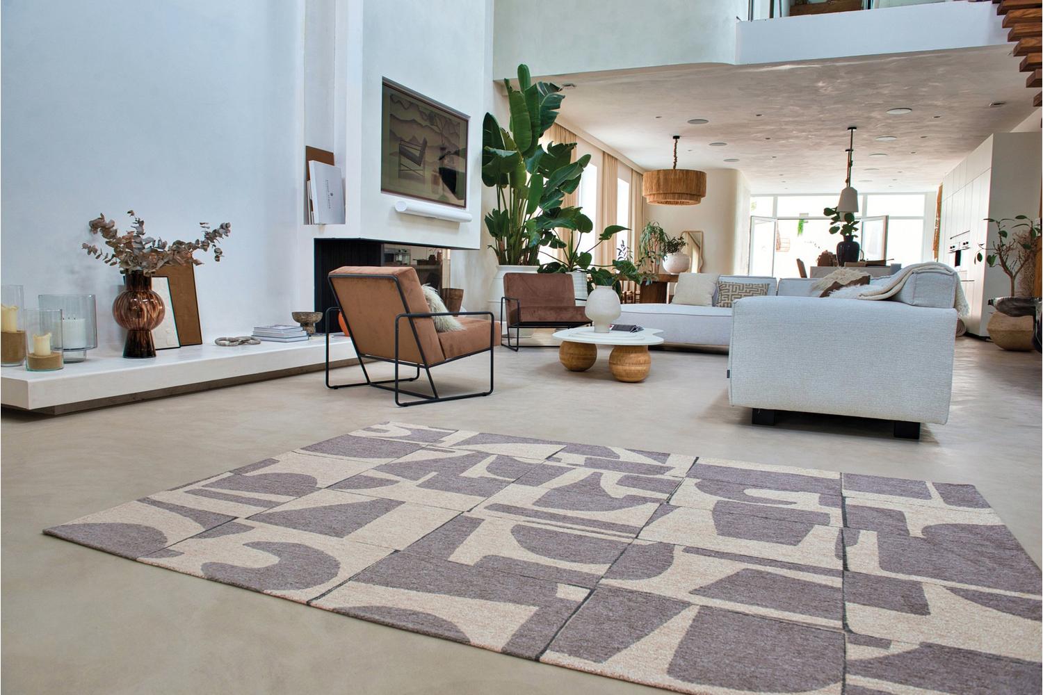 Louis De Poortere | Papercut | Indoor Eco Rug | Beige/Grey | 280 x 390 cm