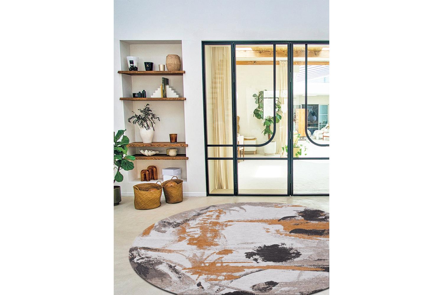 Louis De Poortere | Fresque Middle Of | Indoor Eco Rug | Multicolour | 240 x 240 cm