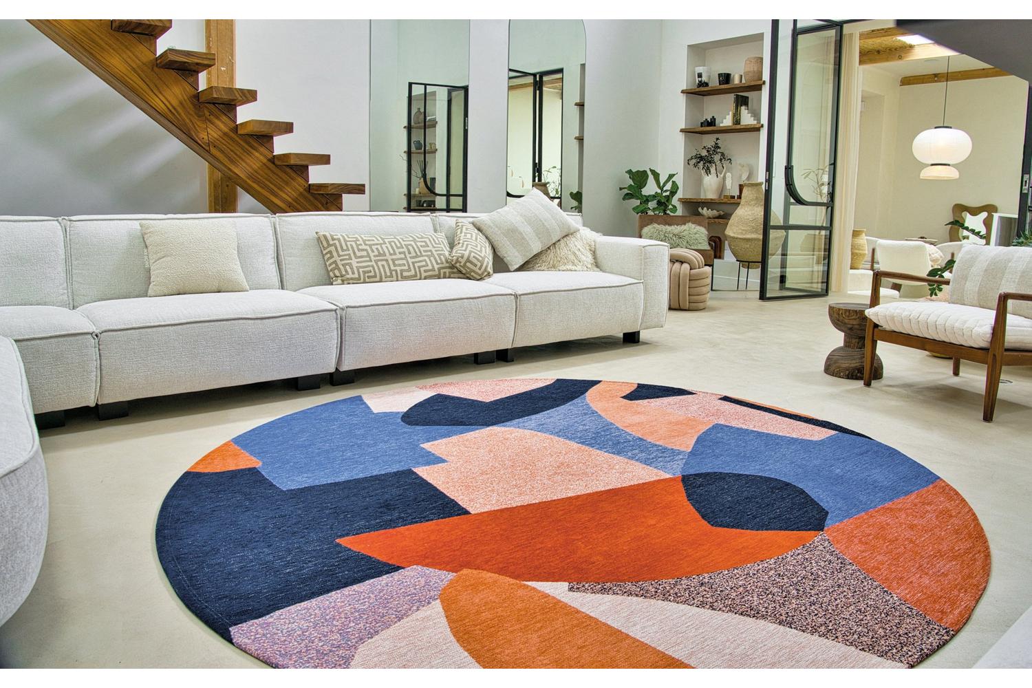 Louis De Poortere | Shapes Carpe Diem | Indoor Eco Rug | Multi | 240 x 240 cm