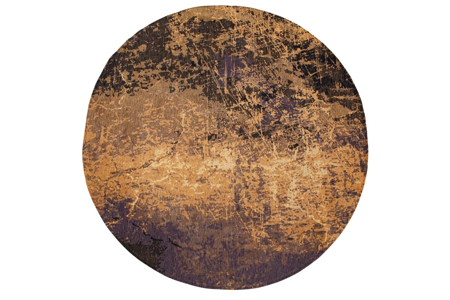 Louis De Poortere | Cracks Eco Rug | Orange | 140 x 140 cm