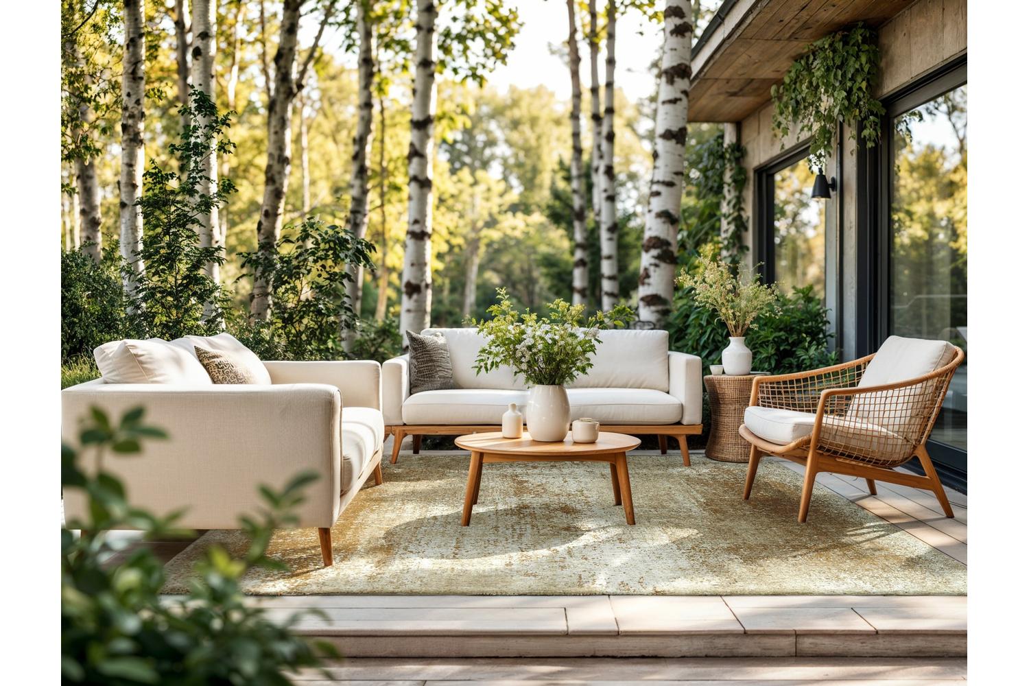 Louis De Poortere | Virgin Land Mercury Eco Rug | Yellow | 140 x 200 cm