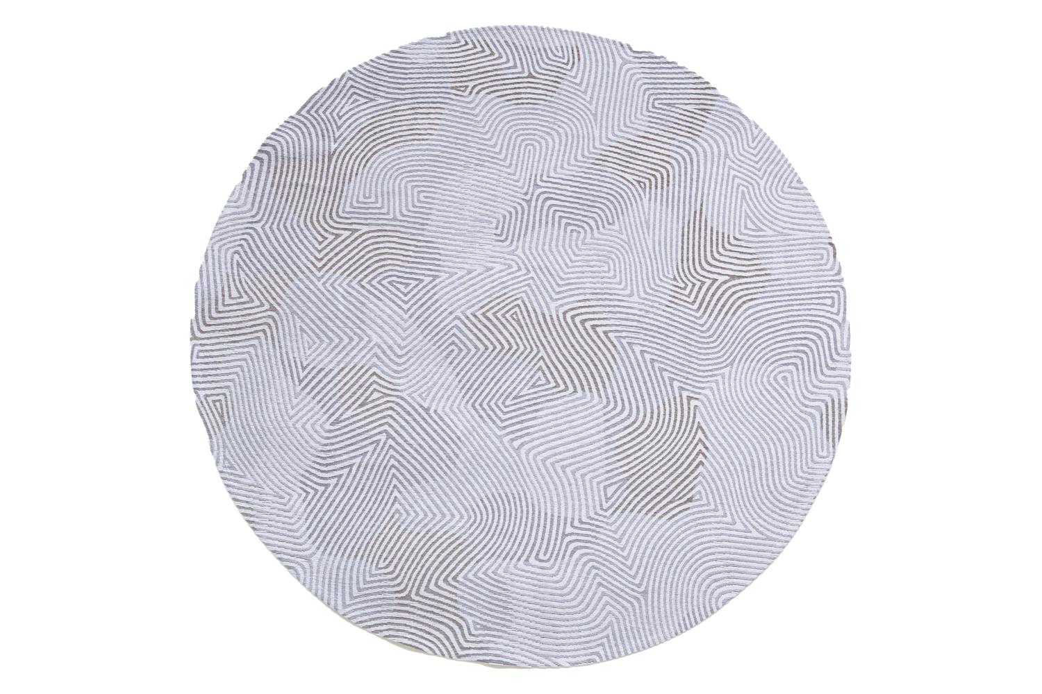 Louis De Poortere | Coral | Indoor Eco Rug | Grey | 240 x 240 cm