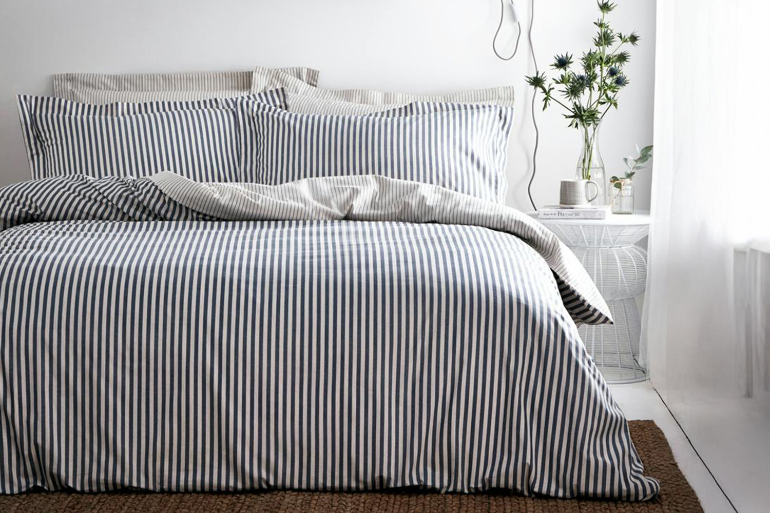 Yard | Hebden Duvet Cover Set | Navy | Single