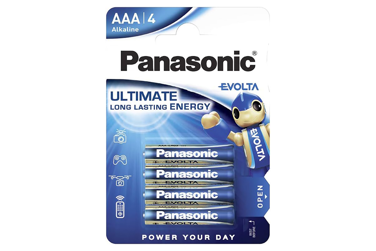 Panasonic Evolta AAA Alkaline Battery | Pack of 4
