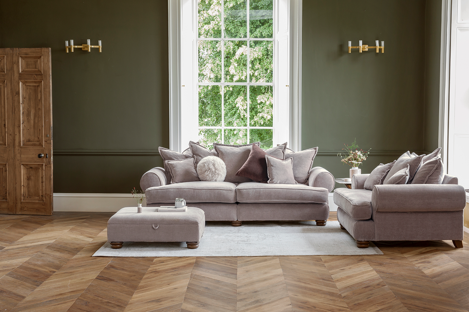 Charlotte 2 Seater Sofa | Fabric | Latte