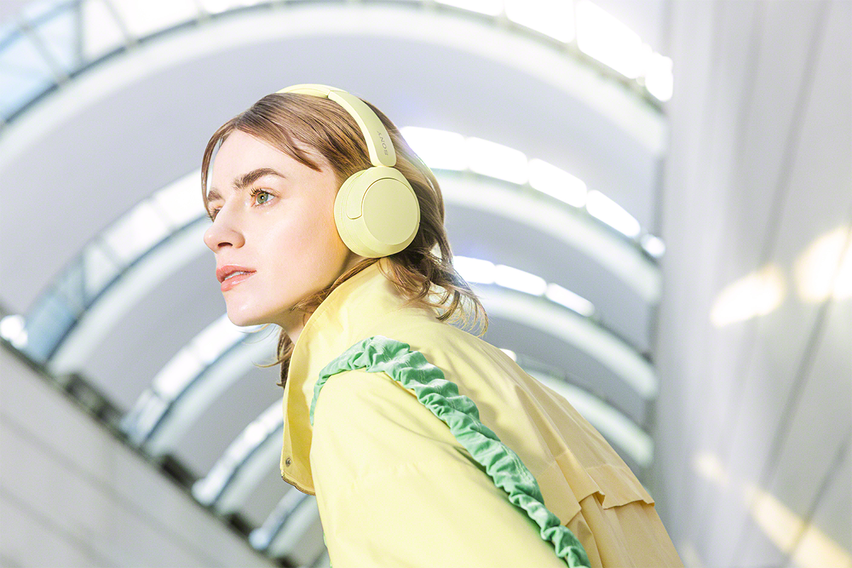 Sony WH-CH520 Over-Ear Wireless Headphones | Yellow
