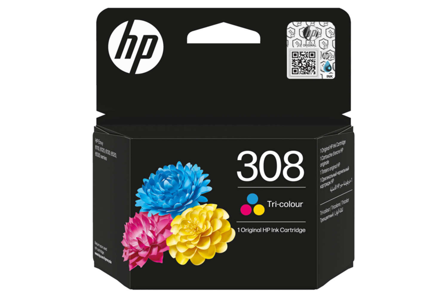 HP 308 Original Ink Cartridge | Tri-colour