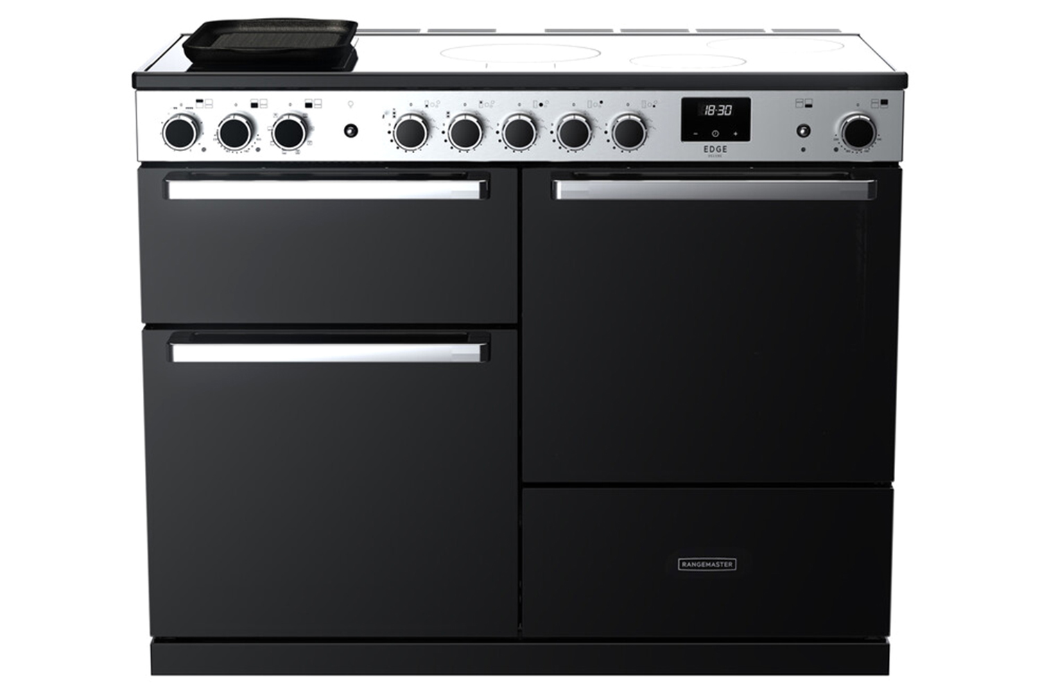 Rangemaster Edge Deluxe 110cm Induction Range Cooker | EDDL100DFGBLKCM | Black