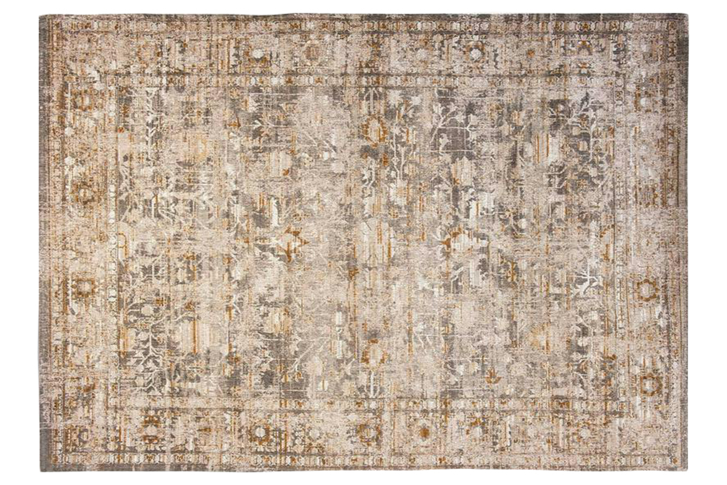 Louis De Poortere | Ushak Indoor Eco Rug | Grey/Beige | 200 x 280 cm