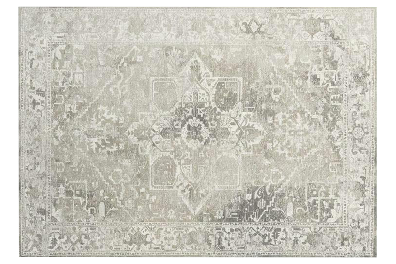 Louis De Poortere | Tabriz Suede | Indoor Eco Rug | Grey | 170 x 240 cm