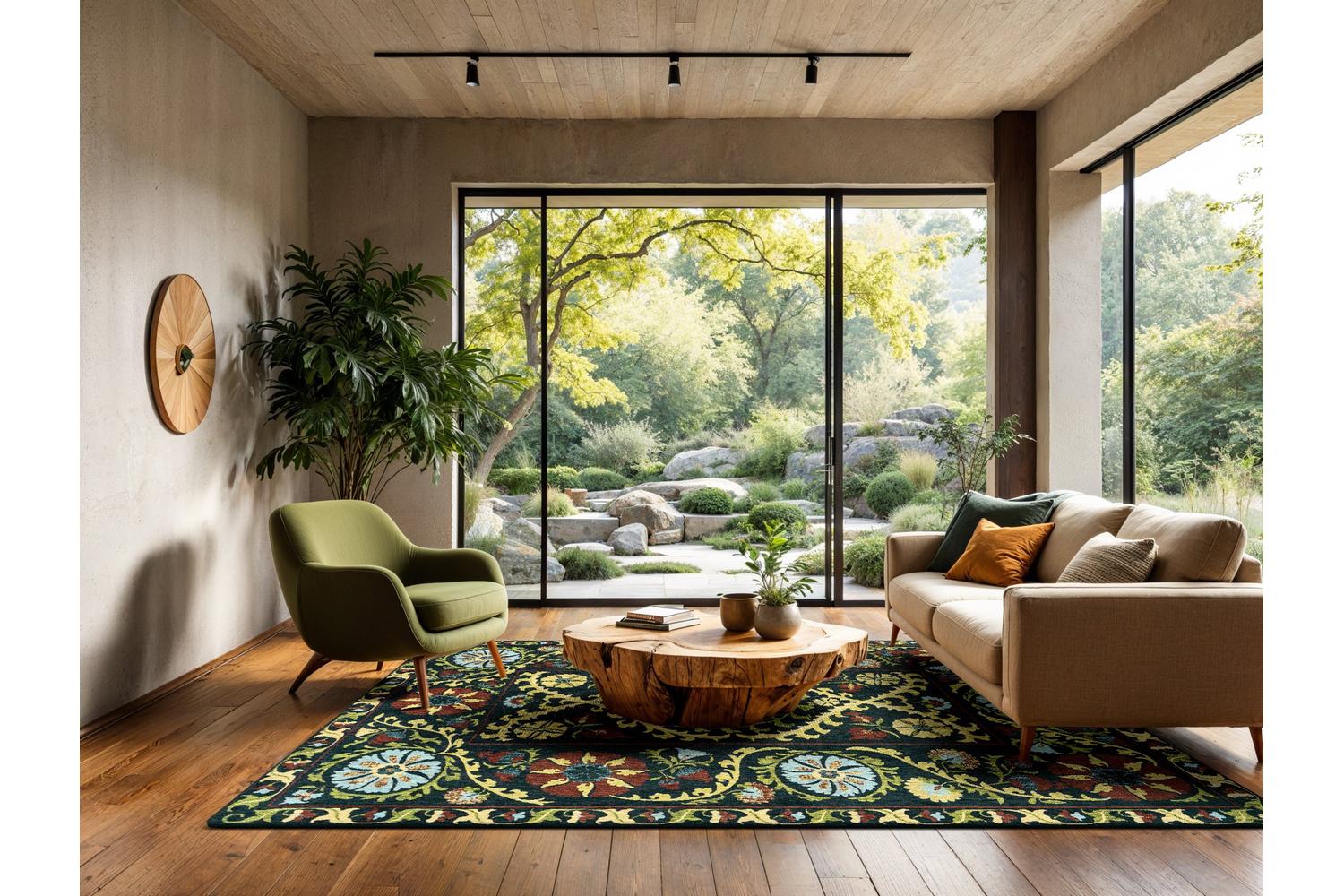 Louis De Poortere | Suzani Bavaria | Indoor Eco Rug | Multi | 280 x 390 cm