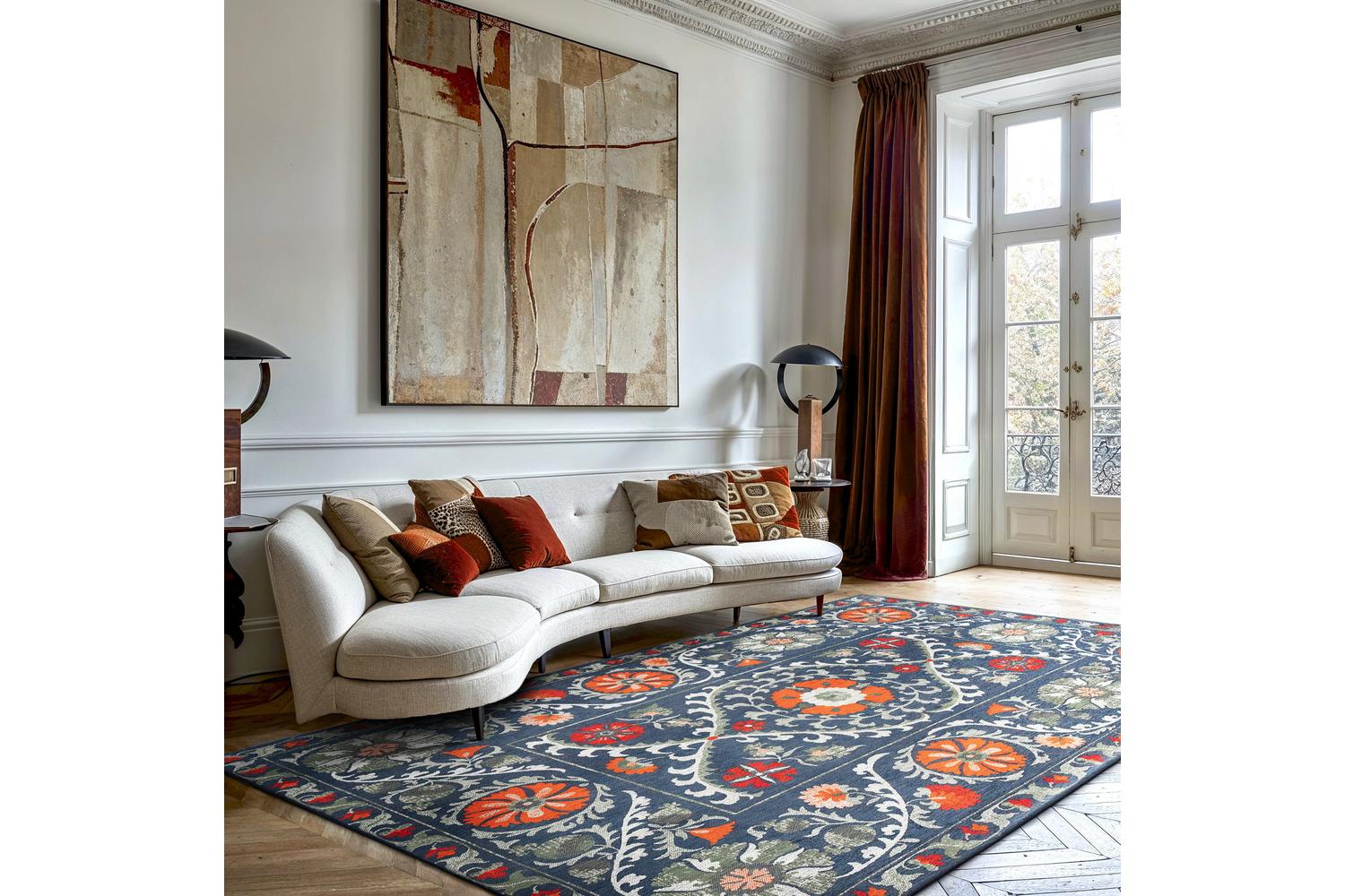 Louis De Poortere | Suzani Indoor Eco Rug | Multicolour | 200 x 280 cm
