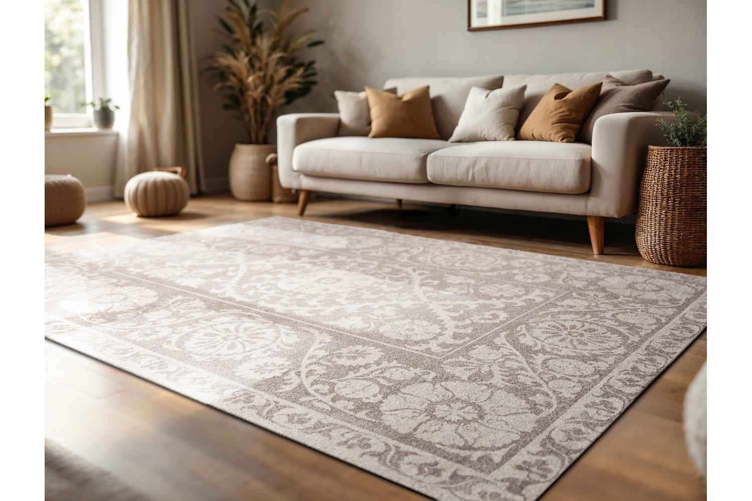 Louis De Poortere | Suzani Boree | Indoor Eco Rug | Beige | 240 x 340 cm