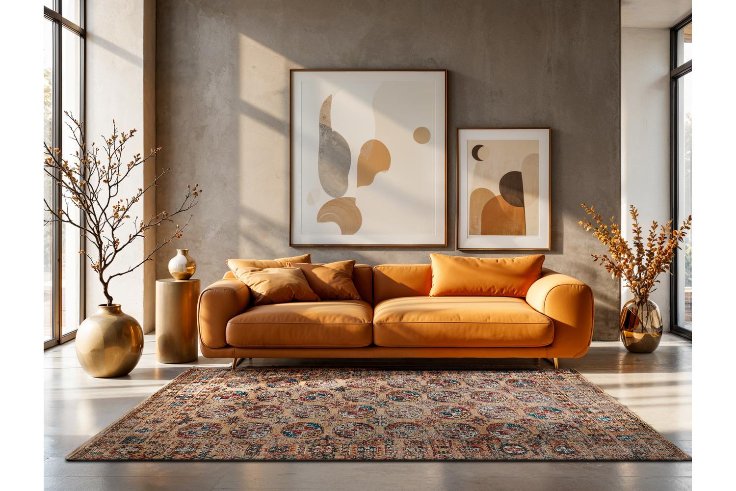 Louis De Poortere | Kasak | Indoor Eco Rug Multicolour | 140 x 200 cm