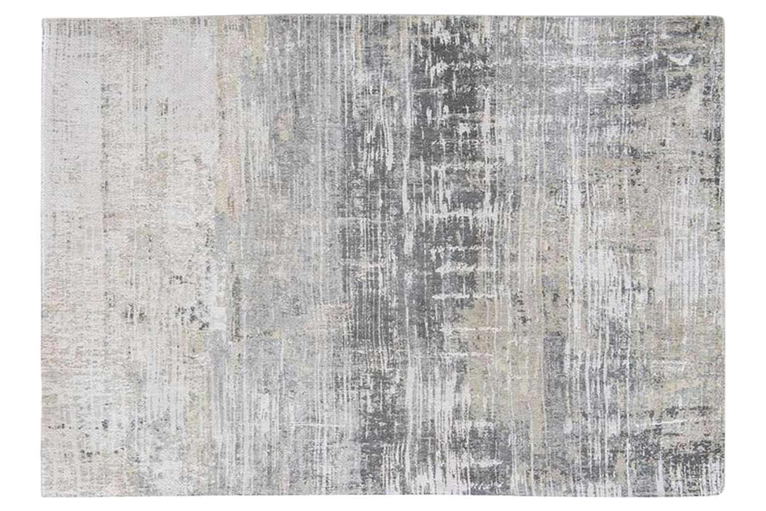 Louis De Poortere | Streaks | Indoor Eco Rug | Grey | 140 x 200 cm