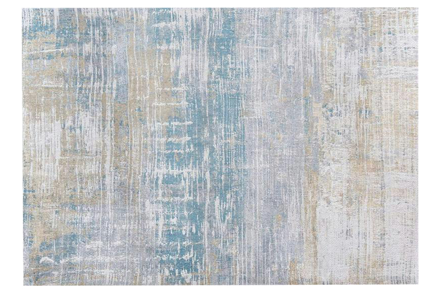 Louis De Poortere | Streaks | Indoor Eco Rug | Blue | 80 x 150 cm