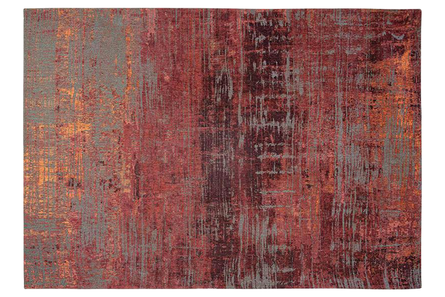 Louis De Poortere | Streaks | Indoor Eco Rug | Red | 200 x 280 cm