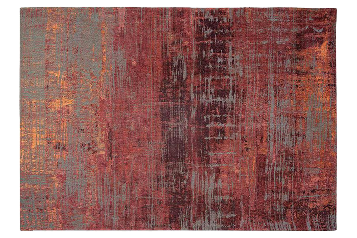 Louis De Poortere | Streaks | Indoor Eco Rug | Red | 240 x 340 cm