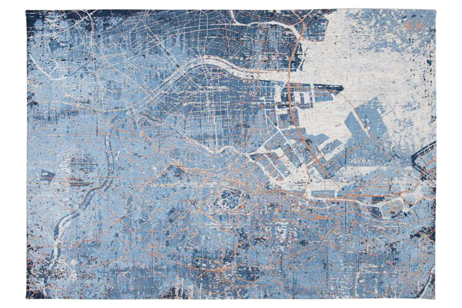 Louis De Poortere | Tokyo Indoor Eco Rug | Blue | 170 x 240 cm