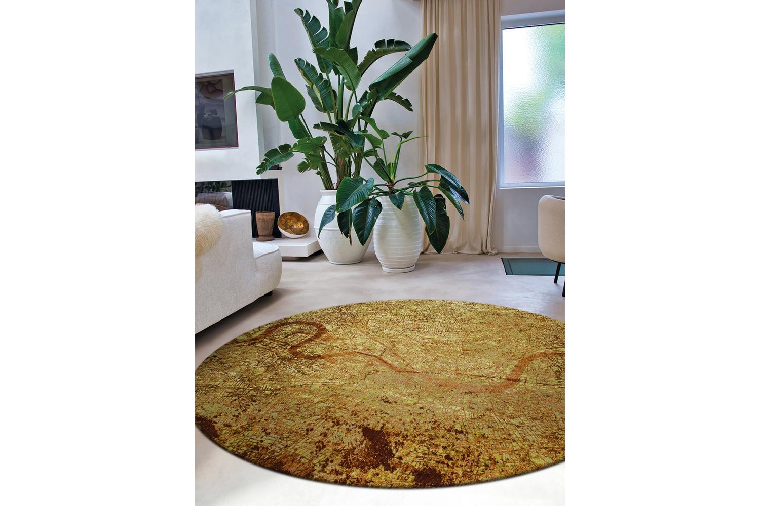 Louis De Poortere | London | Indoor Eco Rug | Green | 240 x 240 cm