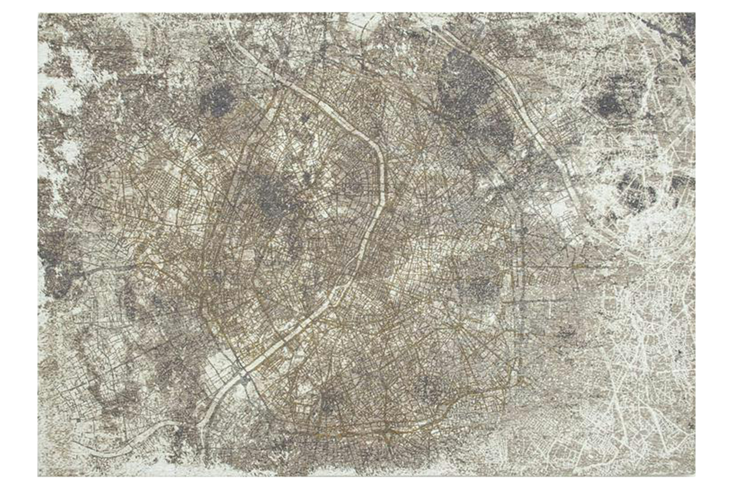 Louis De Poortere | Paris Space| Indoor Eco Rug | Grey | 100 x 140 cm
