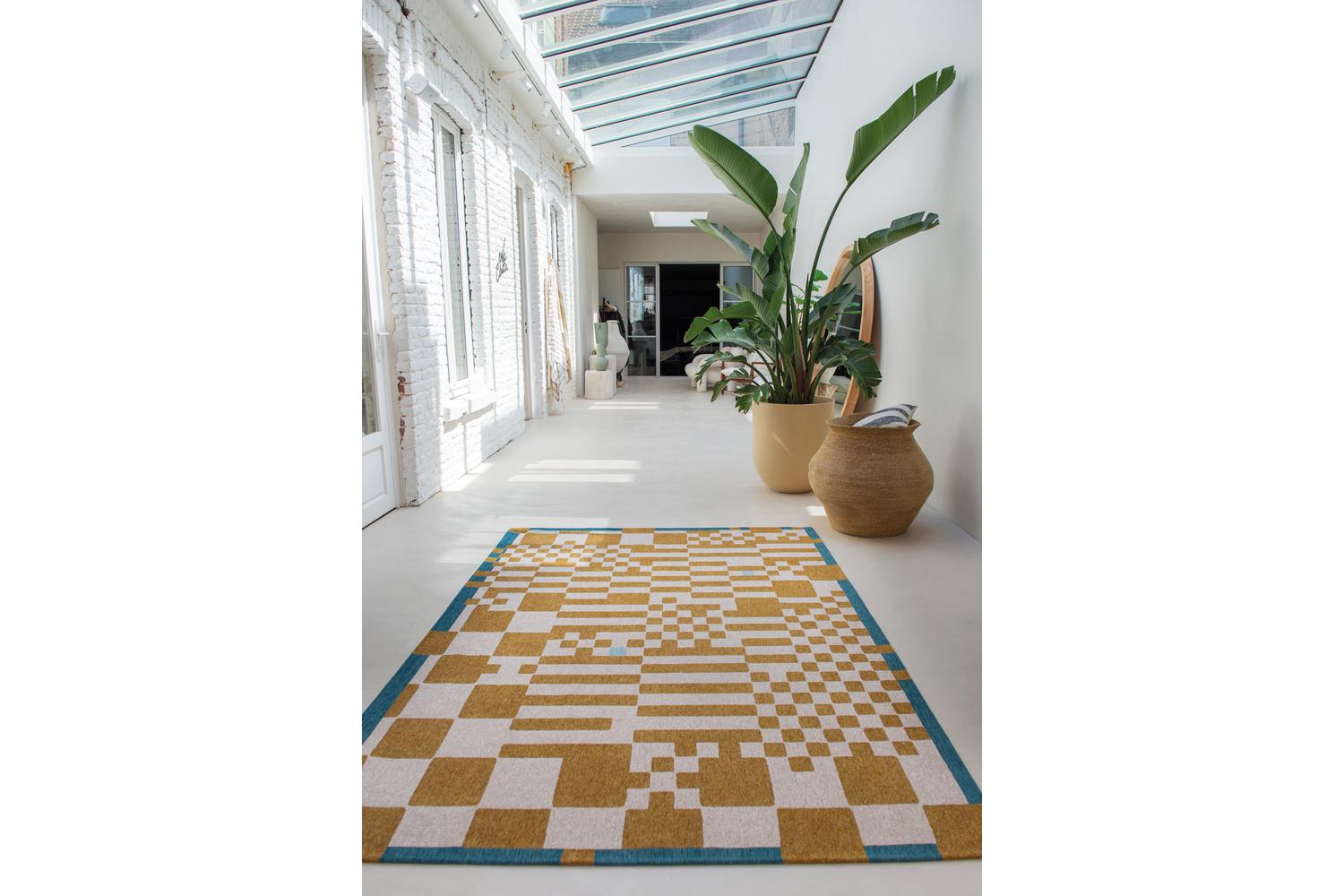 Louis De Poortere | Chess | Indoor Eco Rug | Multicolour | 80 x 150 cm