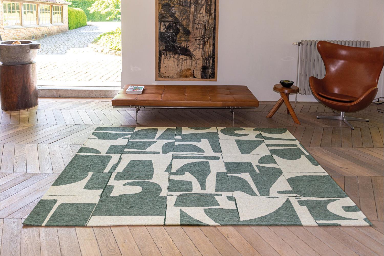 Louis De Poortere | Papercut | Indoor Eco Rug | Beige/Grey | 280 x 390 cm