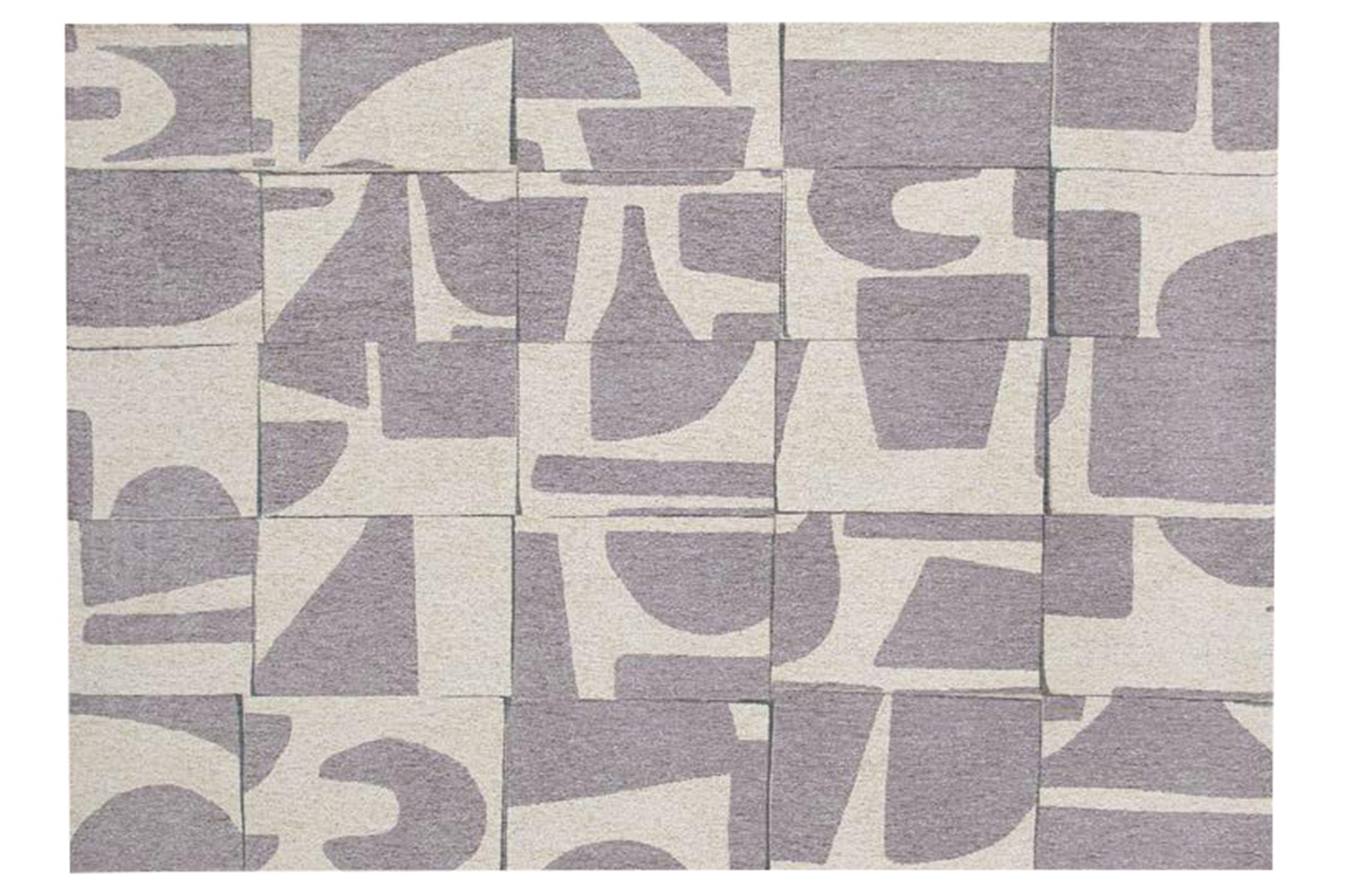 Louis De Poortere | Papercut | Indoor Eco Rug | Beige/Grey  | 80 x 150 cm