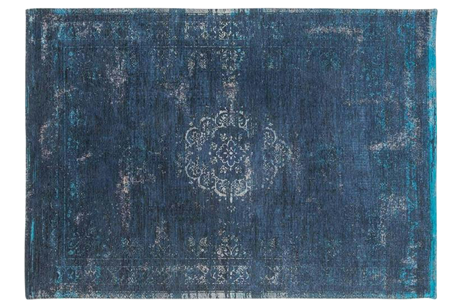 Louis De Poortere | Medallion Eco Rug | Blue | 80 x 150 cm
