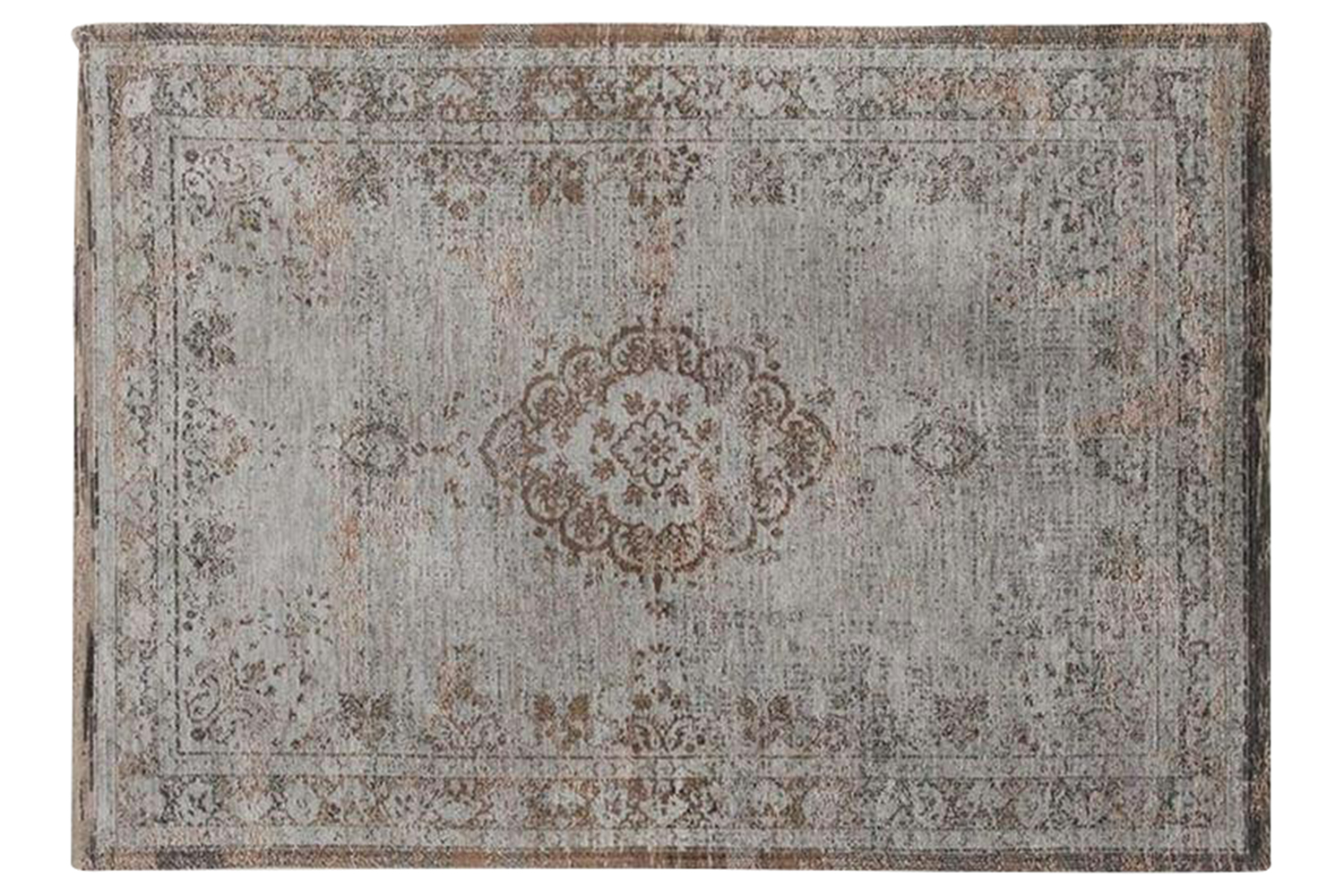 Louis De Poortere | Medallion Eco Rug | Grey | 280 x 390 cm