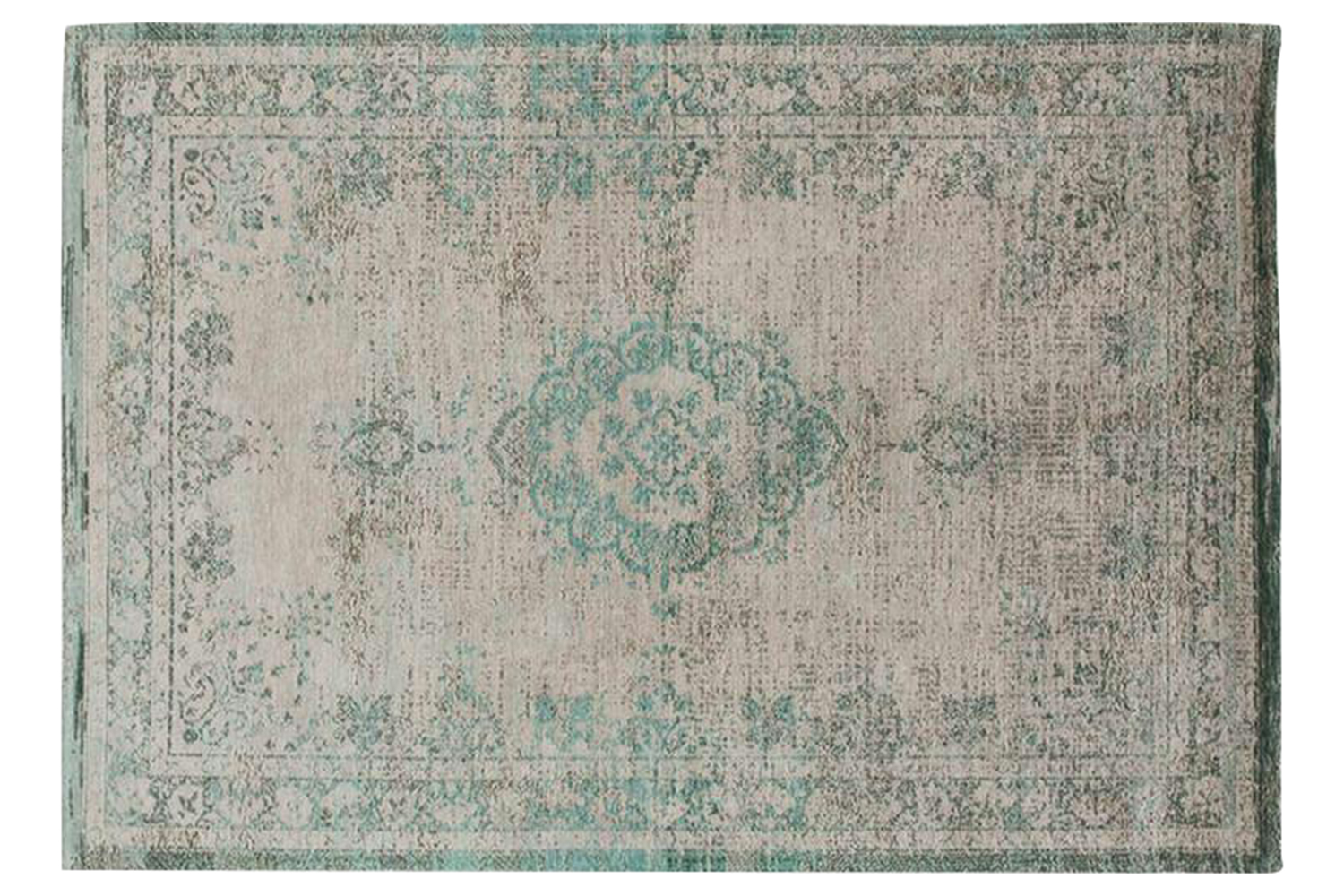 Louis De Poortere | Medallion Eco Rug | Grey | 240 x 340 cm