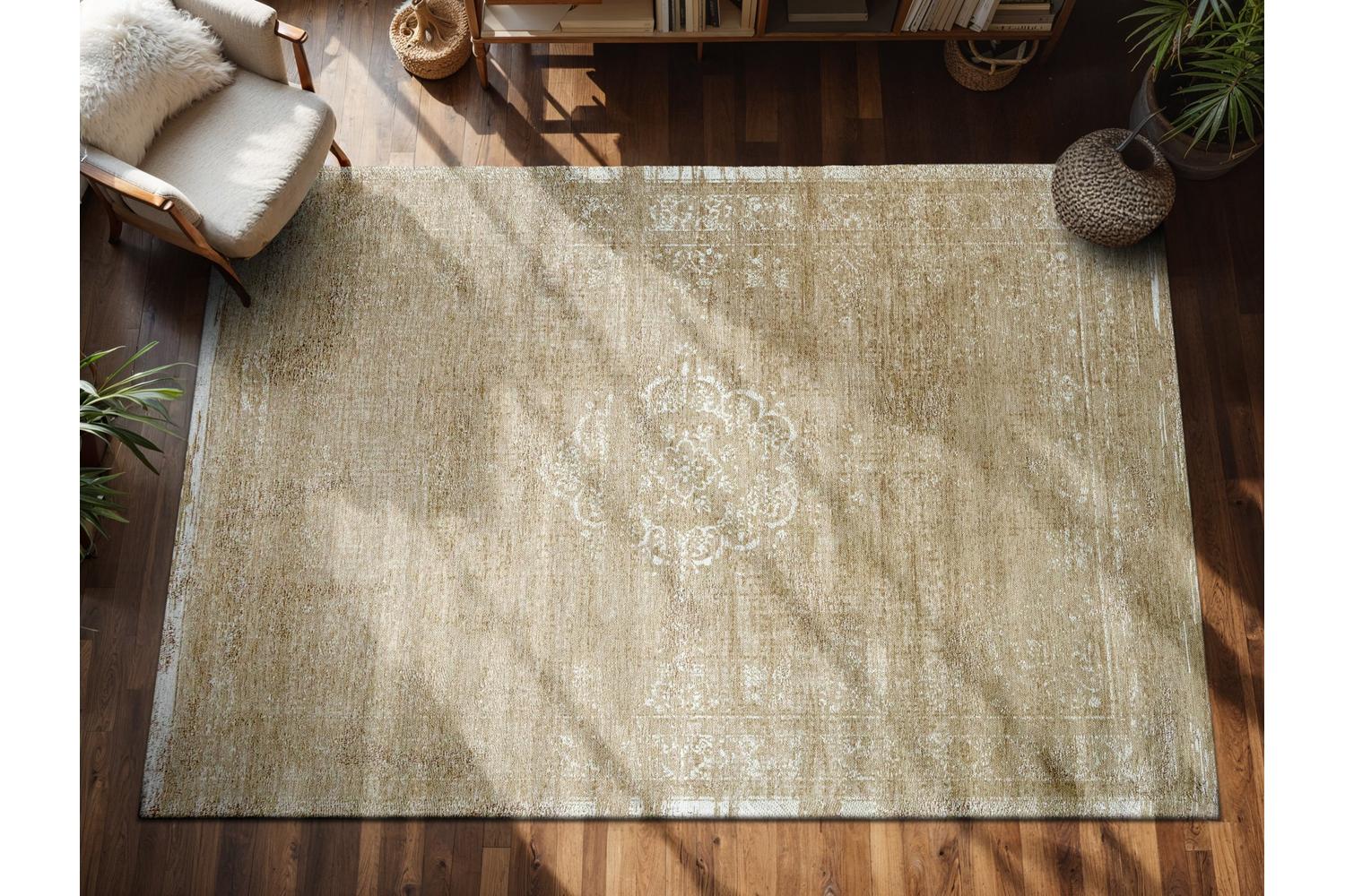 Louis De Poortere | Medallion Eco Rug | Beige | 280 x 390 cm