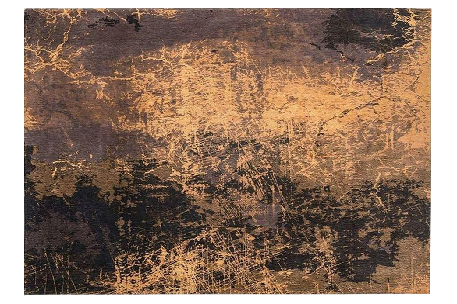Louis De Poortere | Cracks Eco Rug | Orange | 280 x 390 cm