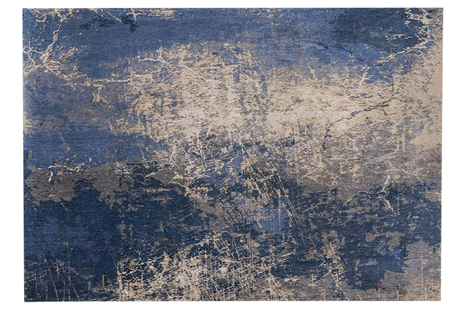 Louis De Poortere | Cracks Eco Rug | Blue | 170 x 240 cm