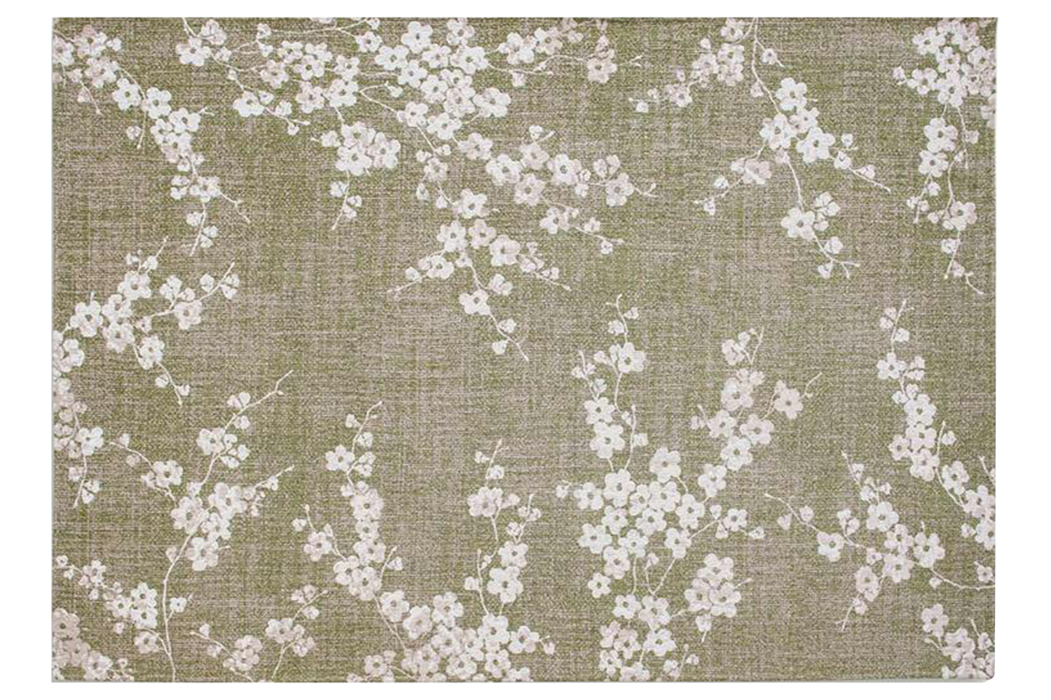 Louis De Poortere | Sakura Wet Garden | Indoor Eco Rug | Green | 240 x 340 cm