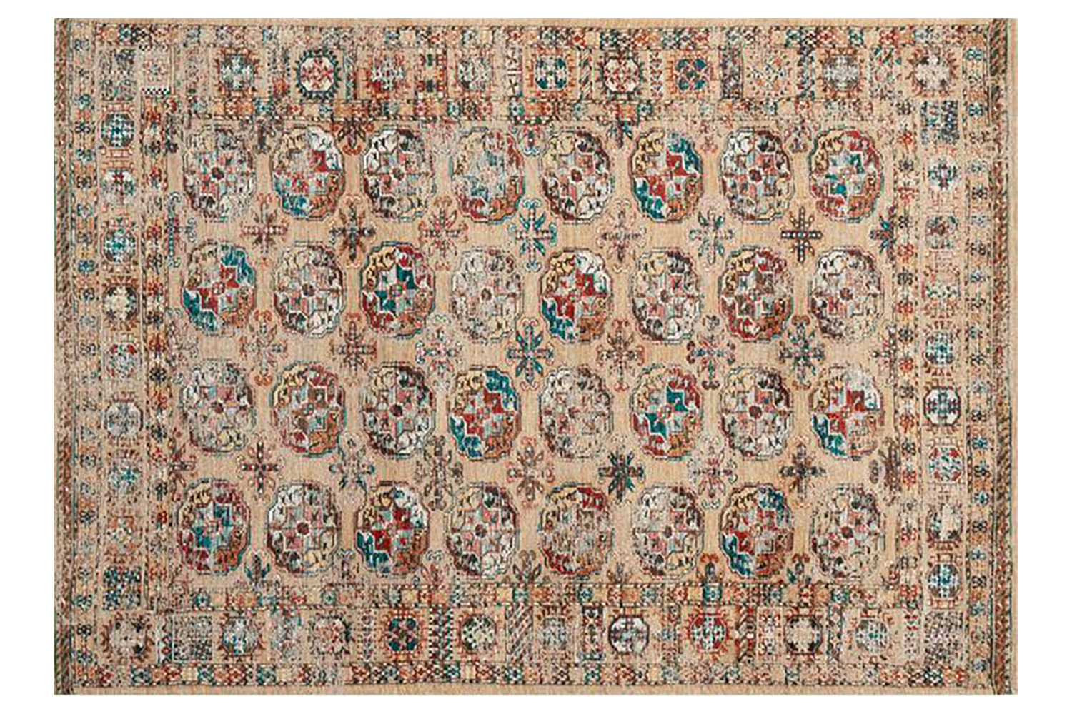 Louis De Poortere | Kasak | Indoor Eco Rug | Multicolour | 170 x 240 cm