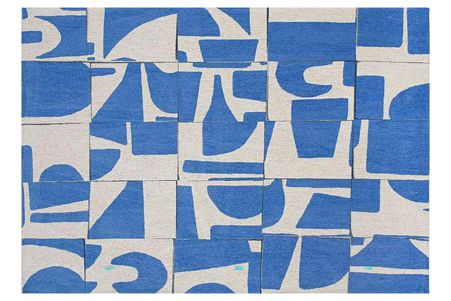 Louis De Poortere | Papercut | Indoor Eco Rug | Blue/White | 140 x 200 cm